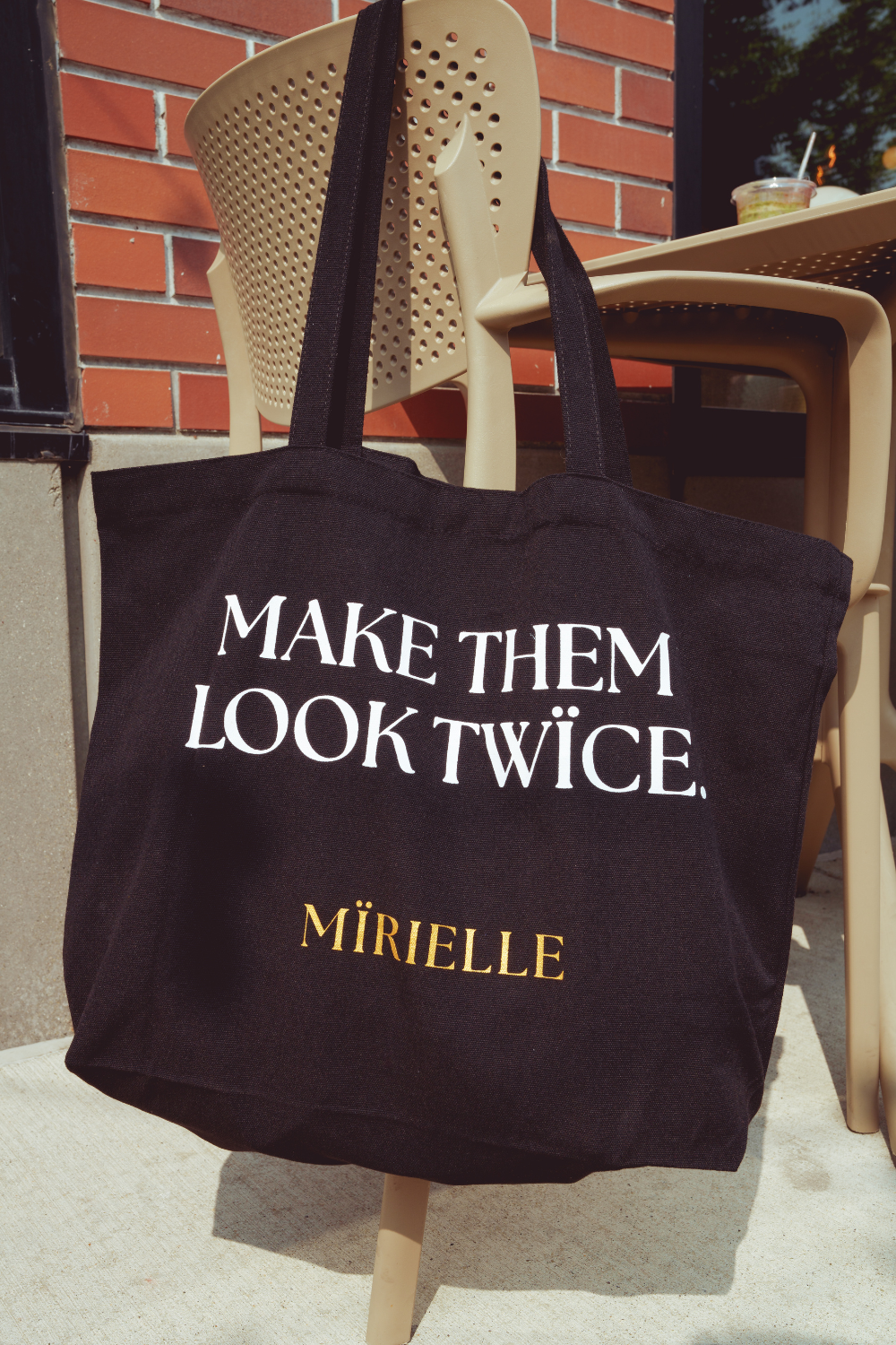 MÏRIELLE "MAKE THEM LOOK TWICE" Tote Bag