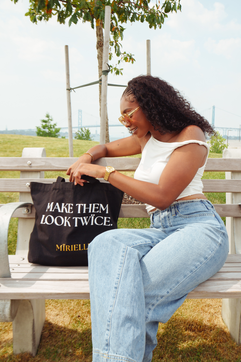 MÏRIELLE "MAKE THEM LOOK TWICE" Tote Bag